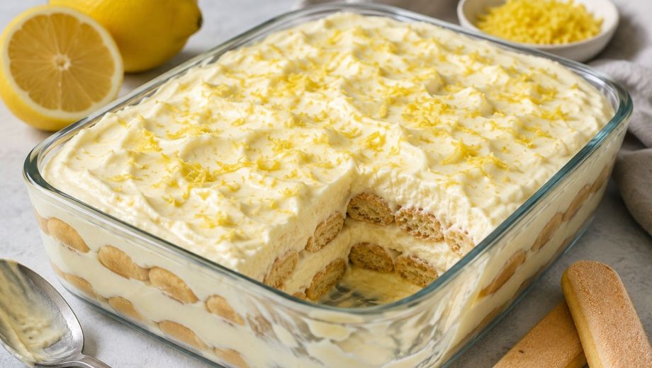 Postre de limón y vainillas. Foto ilustrativo.