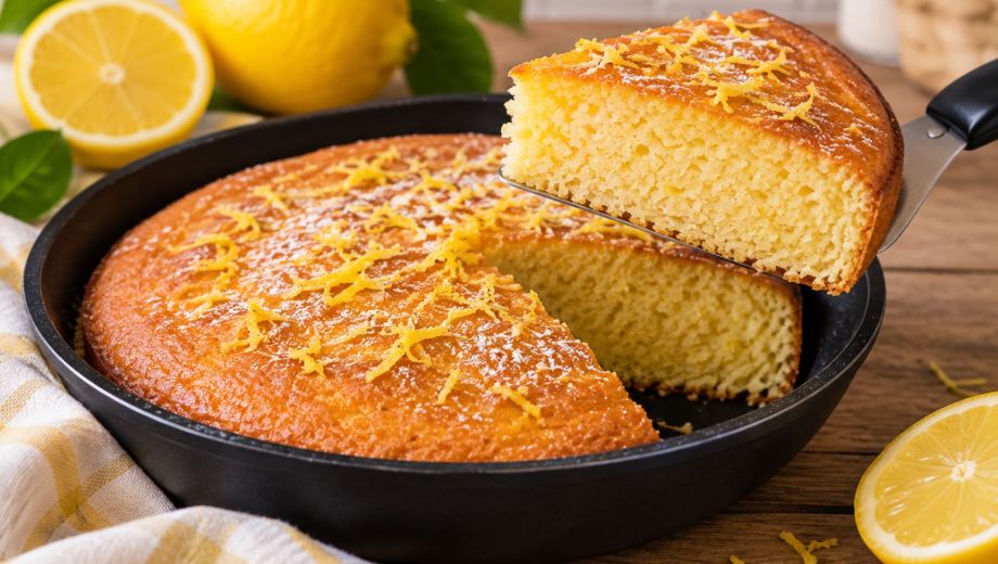 Cómo hacer torta de limón al sartén con pocos ingredientes y sin horno. Foto ilustrativa.