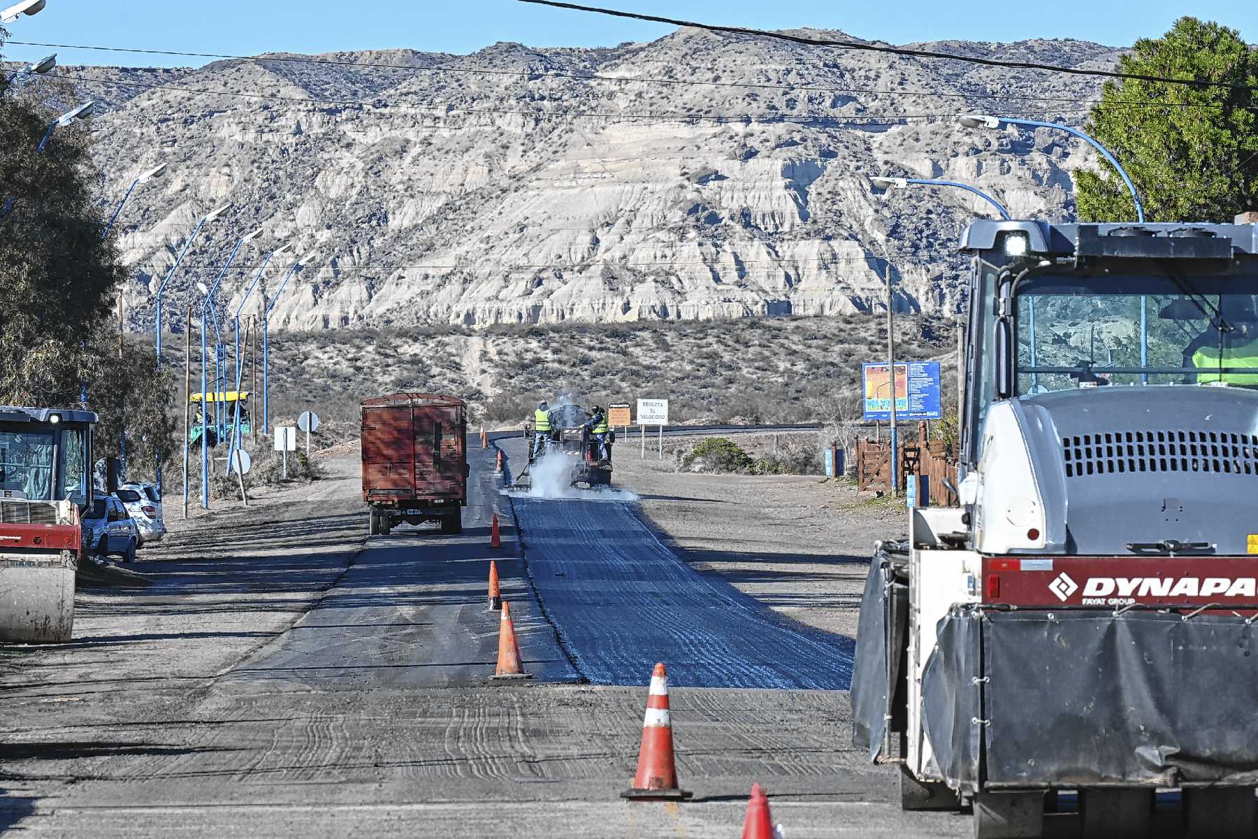 Progresan las obras de repavimentación en las Rutas 6 y 8 del Alto Valle