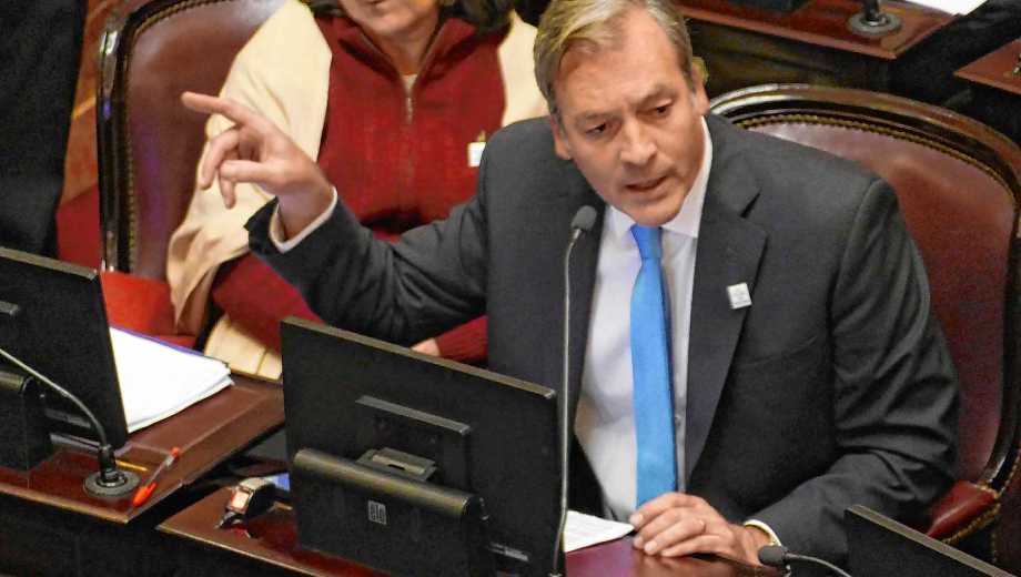 Senador nacional por Río Negro, Martín Soria (Unión por la Patria).Foto Enrique García Medina