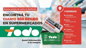 Diario RÍO NEGRO y Supermercados Todo se unen para acercar el diario papel a tus compras cotidianas en Bariloche y Dina Huapi