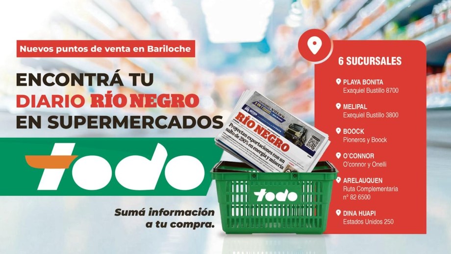 Esta acción une a dos empresas con una fuerte presencia en la región: Diario RÍO NEGRO y Supermercados TODO. 