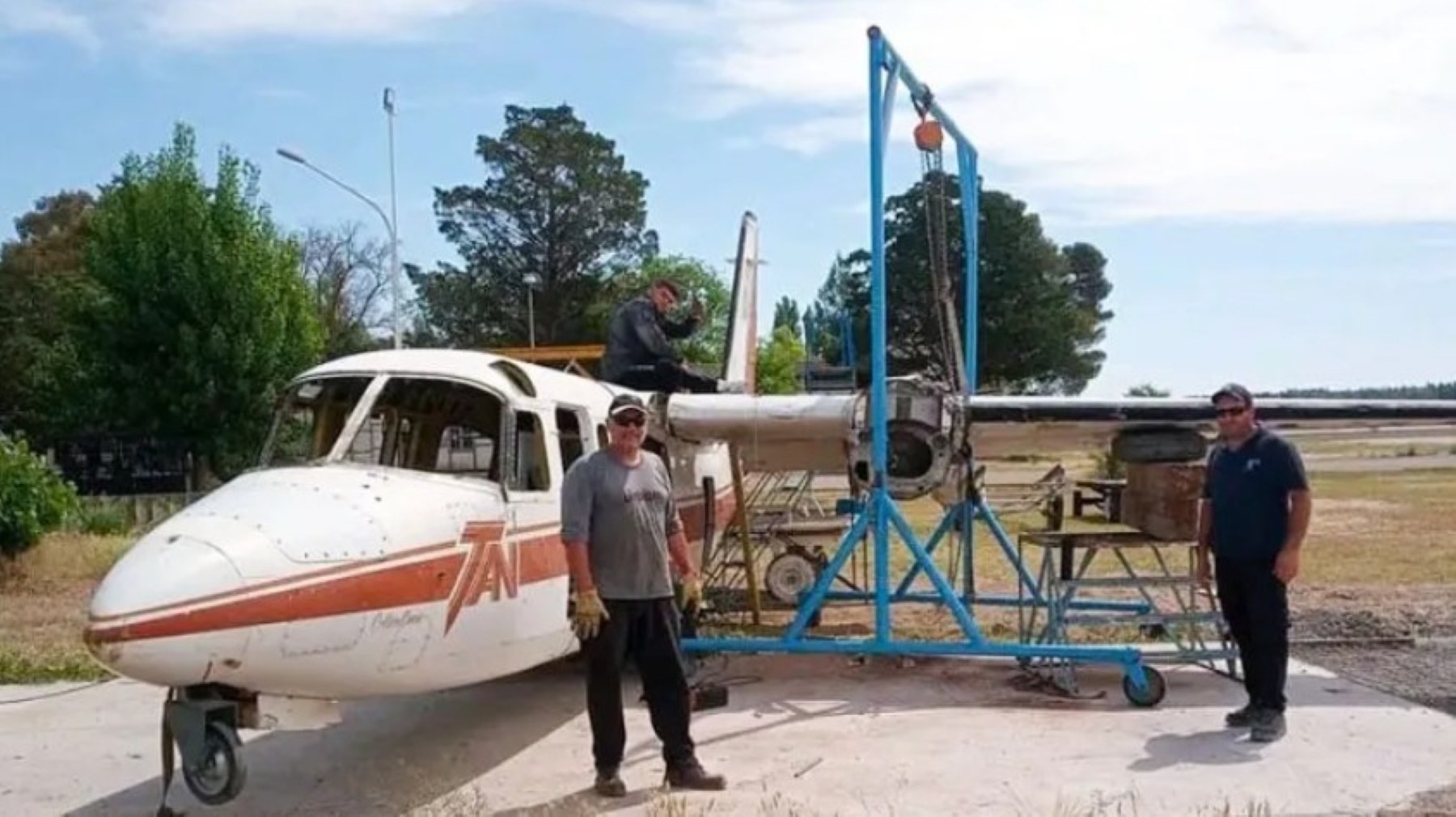 El histórico avión Collón Curá de TAN será expuesto en Neuquén
