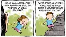 Imagen de «Feliz día», la tira de Chelo Candia en el suple Viajes y Turismo: a los niños, se los celebra todo el mes