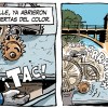 Imagen de "Las compuertas del color", la tira de Chelo Candia en el suple Viajes y Turismo