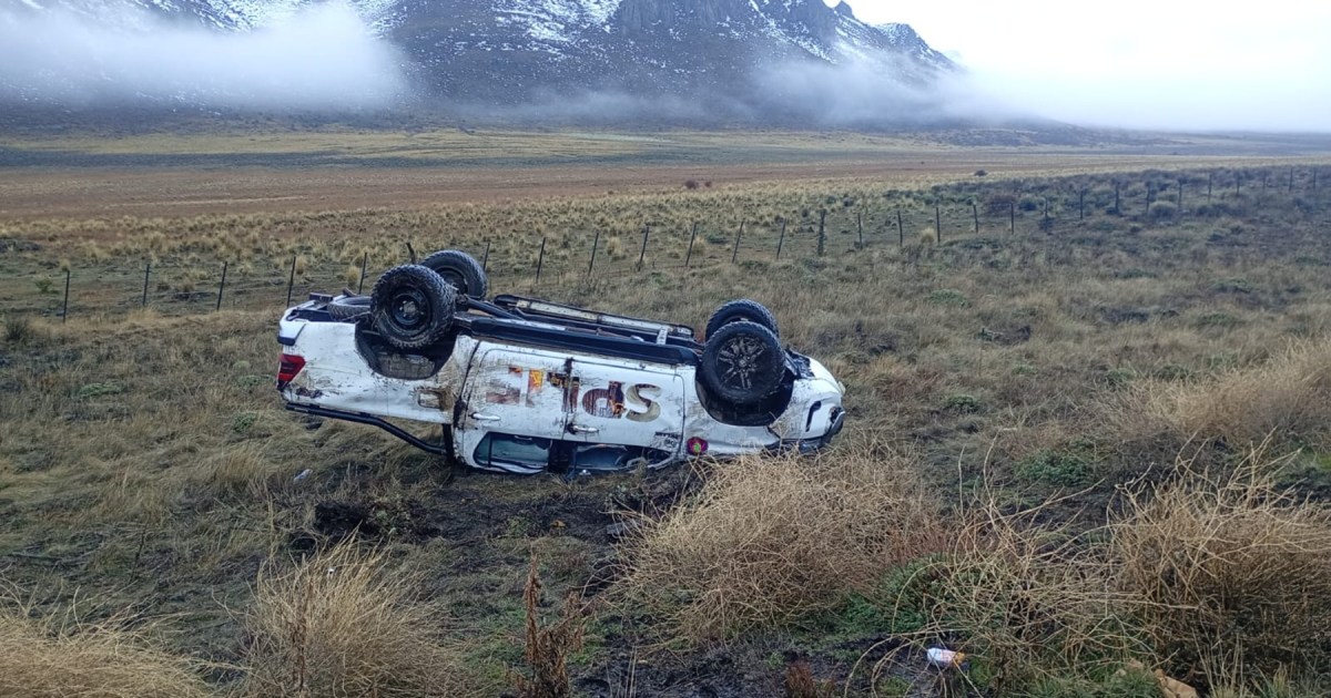 Accidente de brigadistas del Splif en la Ruta Nacional 23