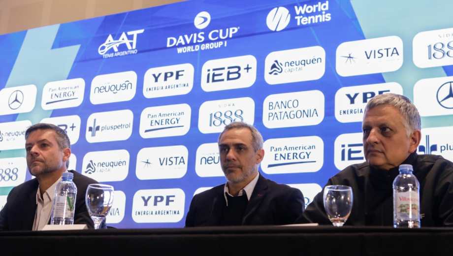 La Copa Davis en Neuquén tuvo su presentación oficial. (Foto: Emiliano Ortíz)
