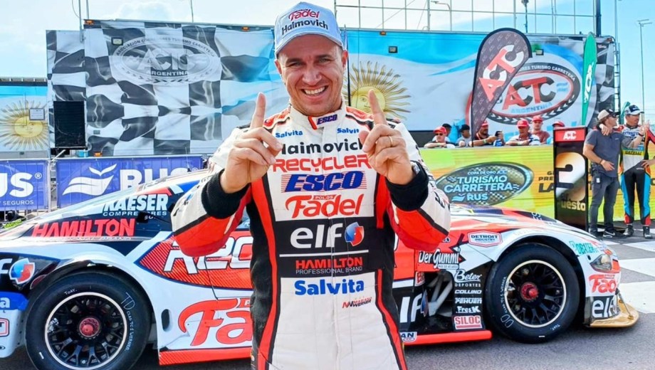 El entrerriano, dos veces campeón de TC, no se quiso perder la fiesta de los 300 Pilotos. 