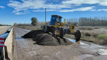 Vialidad Nacional inició trabajos en el Puente 83, uno de los tramos más críticos de la Ruta 22