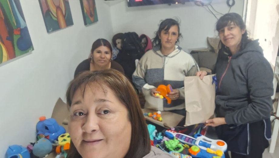 "Con los chicos del merendero somos familia", dice Diana. Foto: gentileza.