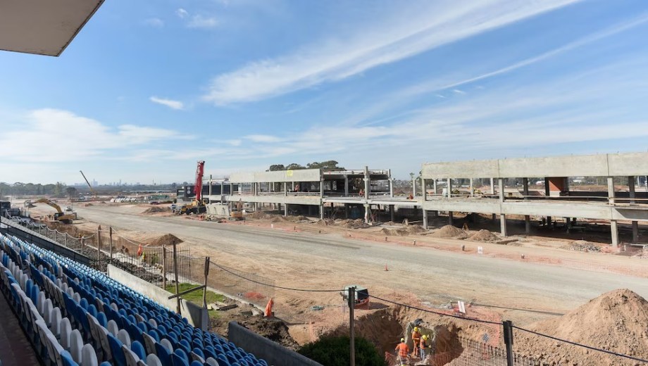 Las obras en el autódromo de Buenos Aires para una posible vuelta de la Fórmula 1. (Gustavo Gavotti)