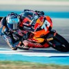 Imagen de Moto 3: la espectacular maniobra del argentino Perrone para subir al podio en Silverstone