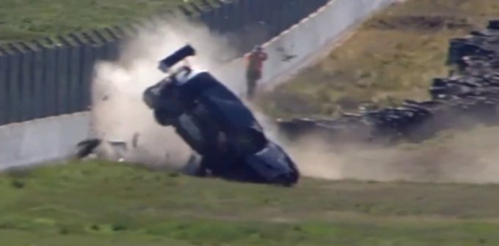 Accidente de Tomás Fernández en la final del TC2000 en La Pampa