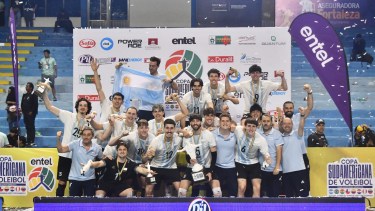 Vóley: Argentina, con el rionegrino Arroyo, se consagró campeón de la Copa Sudamericana