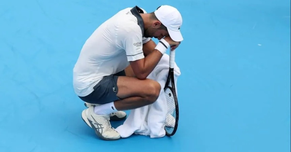 Djokovic sufre problemas de salud y cae ante el argentino Tirante en Cincinnati