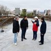 Imagen de Gaido recorrió la obra en Acceso Norte y señaló que la construcción de puentes va "más rápido de lo previsto”