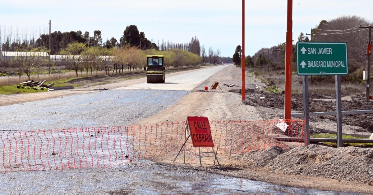 Finalizan los trabajos de pavimentación en el acceso a San Javier