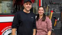 Imagen de No hubo tiempo para la ambulancia: dos bomberos asistieron un parto y ayudaron a nacer a Francesca en Bariloche