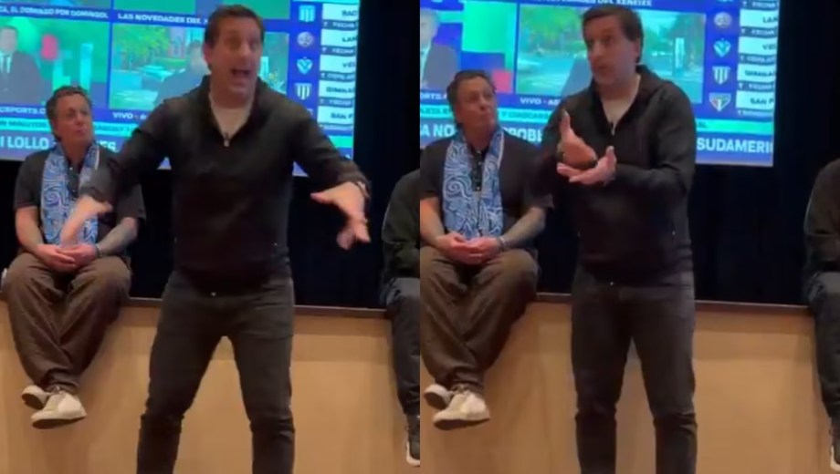 Diego Milito explotó por las críticas a Racing y todo quedó grabado en un video. 