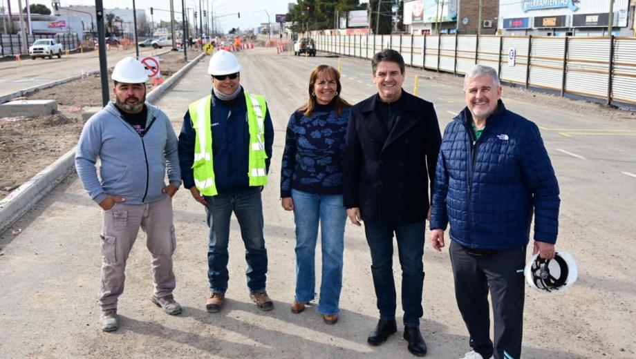 "El avance de esta obra es realmente un ejemplo en el país", dijo el jefe comunal. Foto gentileza.