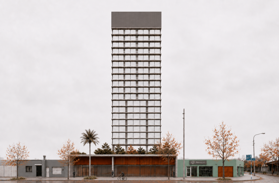 Un lote con una palmera emblemática frente al Canalito de Roca: el proyecto que propone densificar para liberar suelo