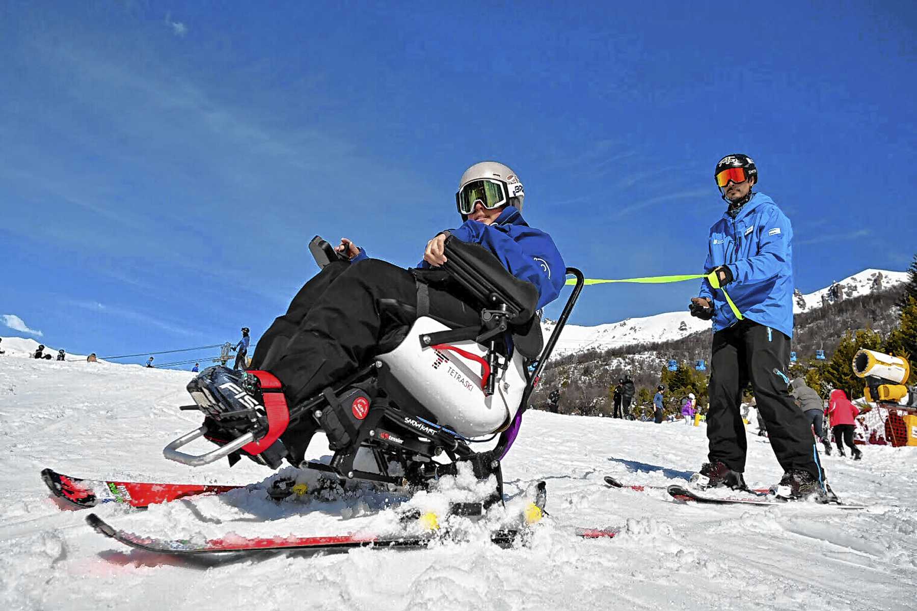 Desafío Bariloche presenta la primera silla de TetraSki en Argentina