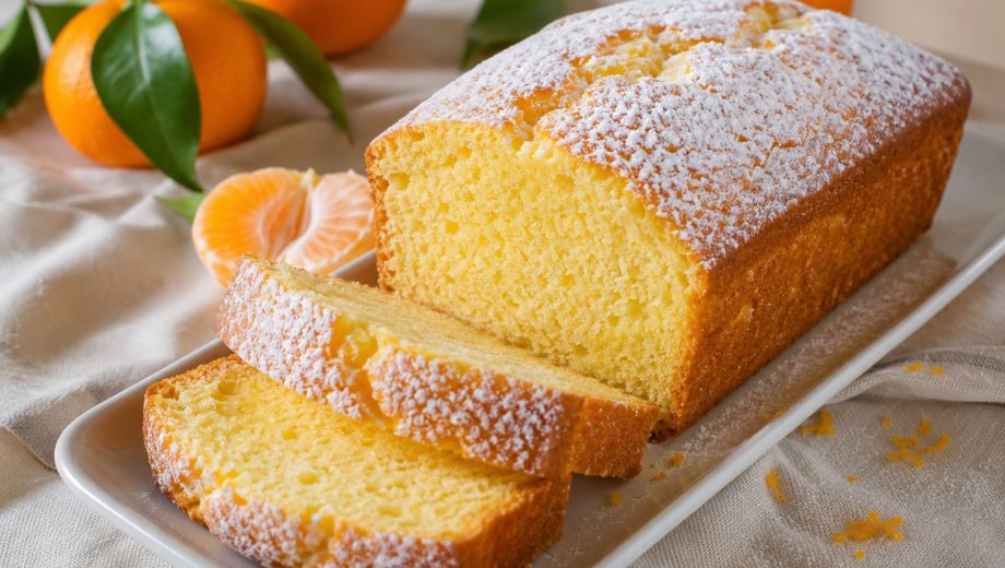 Budín nube de mandarina. Foto ilustrativa.