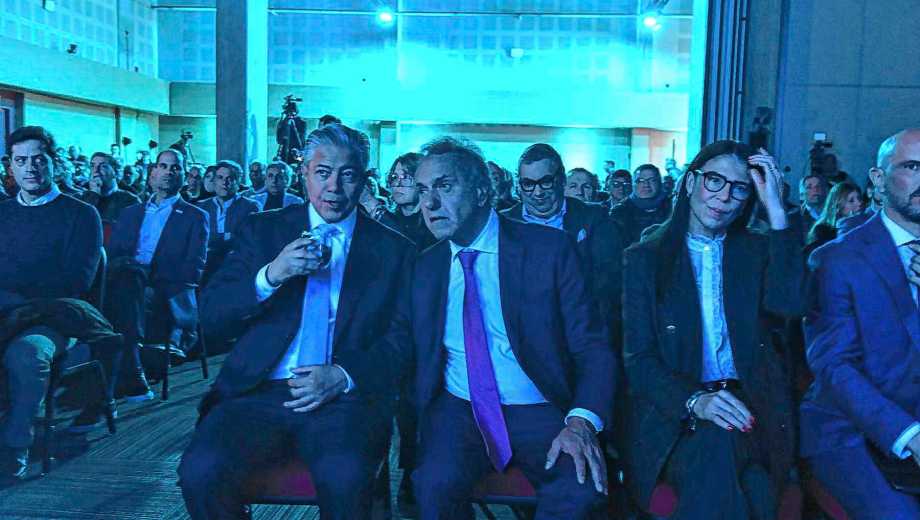 Daniel Scioli junto al gobernador esta mañana. Foto: Enrique García Medina. 