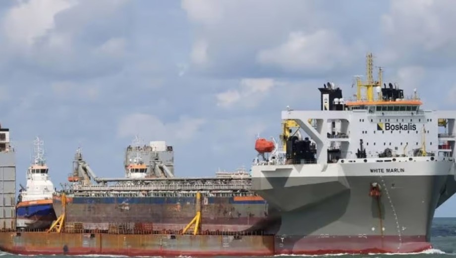 La protesta contra la desregulación del sistema de practicaje ya afecta la logística del proyecto de exportación de petróleo más importante del país. Foto gentileza.