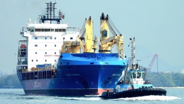 El VMOS suma otro cargamento: llegaron 1.700 toneladas de acero para los tanques en Punta Colorada