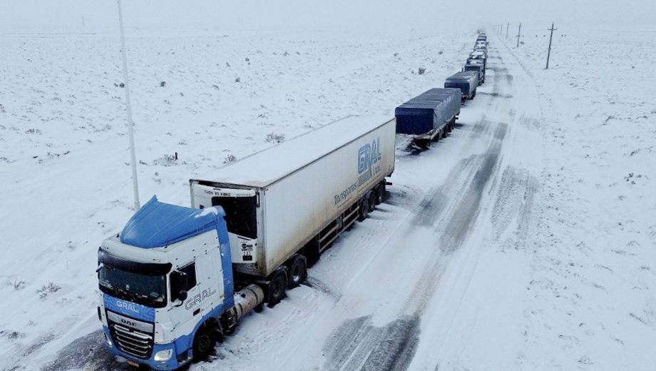 Camiones varados en Neuquén: cómo es el operativo para avanzar en tandas hacia Pino Hachado