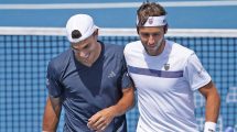 Imagen de Triunfazo de Cerúndolo y Etcheverry en dobles:¿Nace una dupla para la Copa Davis en Neuquén?