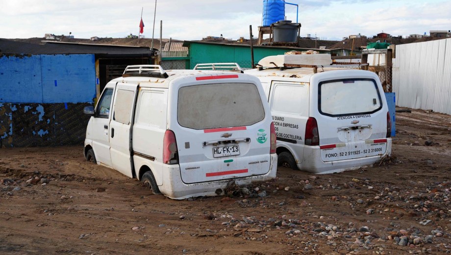 Temporal en Atacama, region de  Chile. Foto: AFP