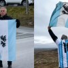 Imagen de Regresó a las Malvinas y flaméo la bandera argentina para homenajear a sus compañeros caídos