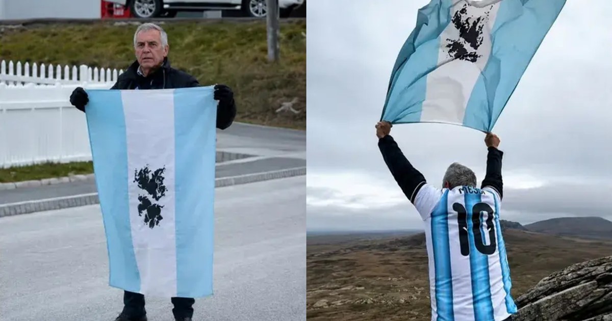 Excombatiente rinde homenaje en Malvinas a 44 años de la guerra