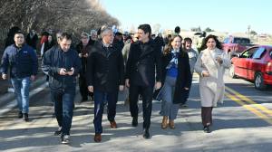 Mariano Gaido y Rolando Figueroa inauguraron oficialmente la Avenida Crouzeilles