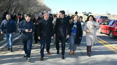 Mariano Gaido y Rolando Figueroa inauguraron oficialmente la Avenida Crouzeilles