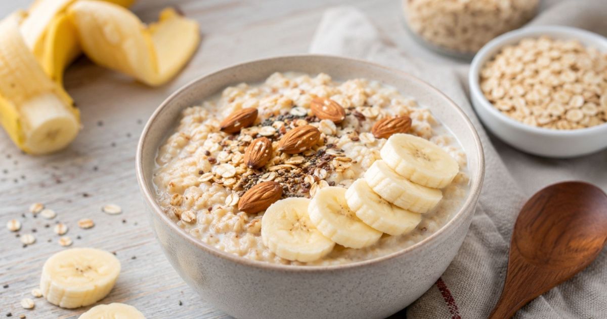 Receta de avena para un desayuno rápido y saludable en cinco minutos