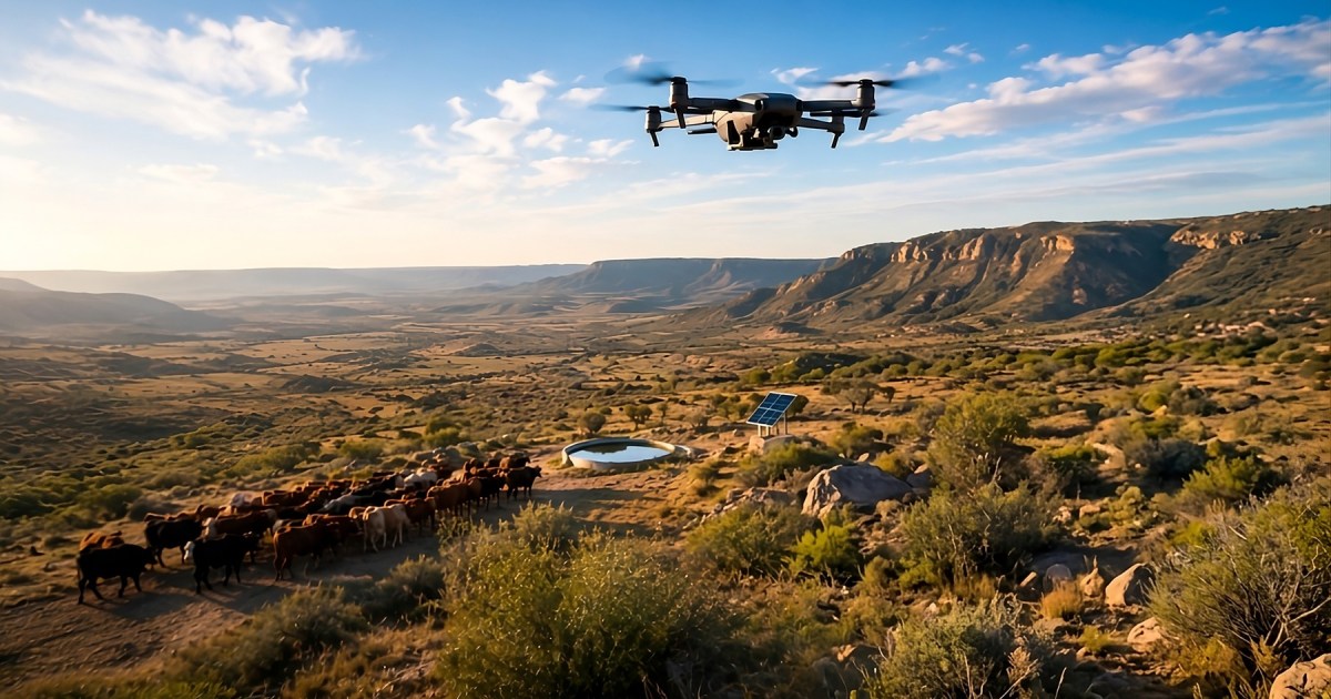 La innovación de drones autónomos en ganadería patagónica