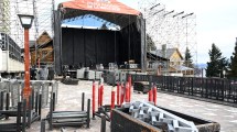 Imagen de Fiesta Nacional de la Nieve: instalan el escenario y empieza la cuenta regresiva en Bariloche