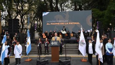 «Seguiremos el respeto por la ley y por el orden»: Jorge Macri durante el acto homenaje por San Martín