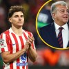 Imagen de Laporta volvió a insistir por Julián Álvarez y Atlético Madrid fue contundente: "Hay 0% de posibilidades de venderlo"