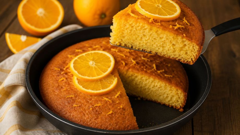 La torta de naranja que se hace en sartén: fácil, económica y deliciosa. Foto ilustrativa.