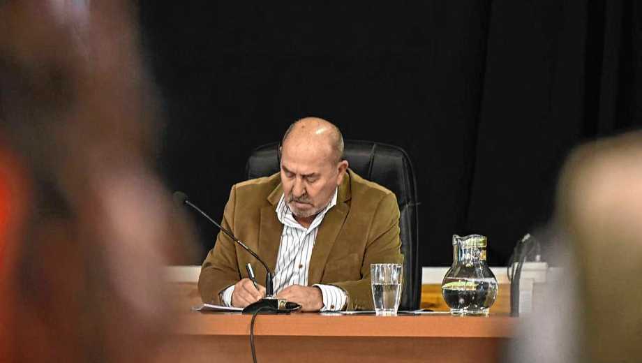 El juez Alejandro Cabral preside las audiencias y dará a conocer el veredicto (foto Cecilia Maletti)