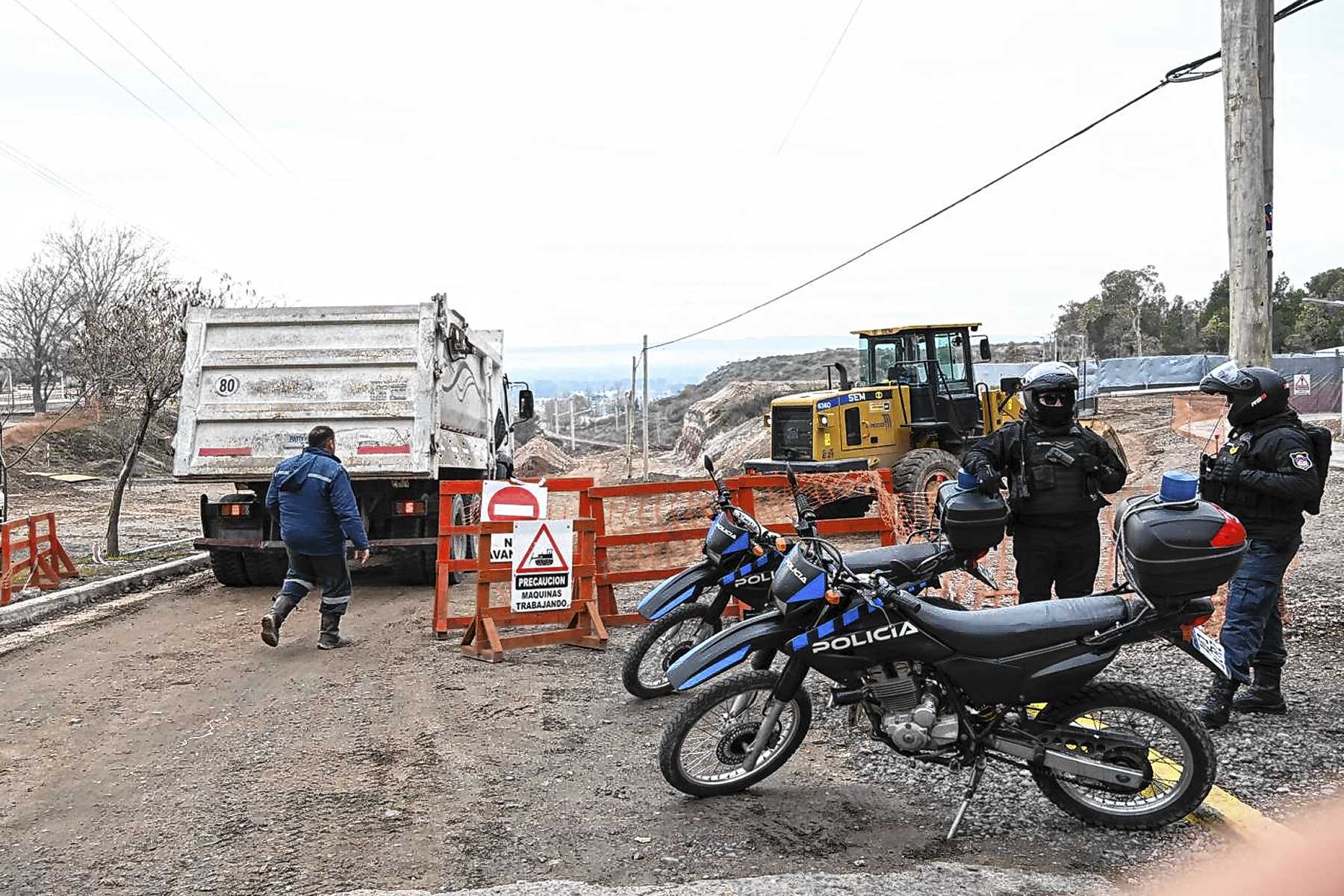 Suspensión de la obra en la avenida Mandalari de Neuquén por orden judicial