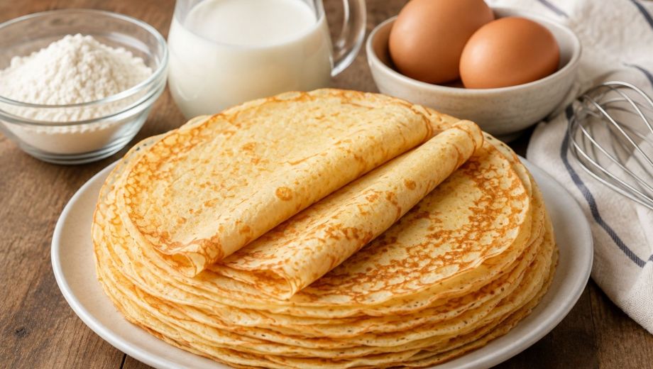 Estos panqueques pueden servirse tanto con opciones dulces como saladas. Foto ilustrativa.