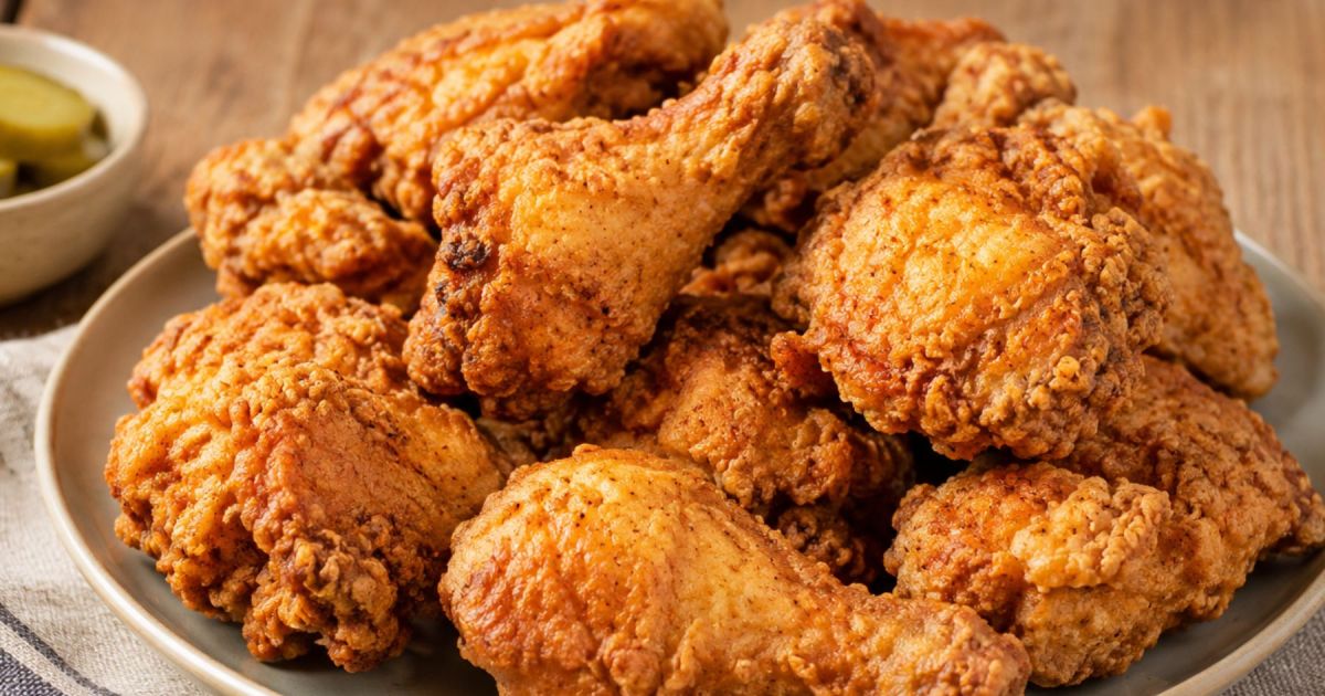 Receta para pollo frito crujiente: dorado por fuera y jugoso por dentro