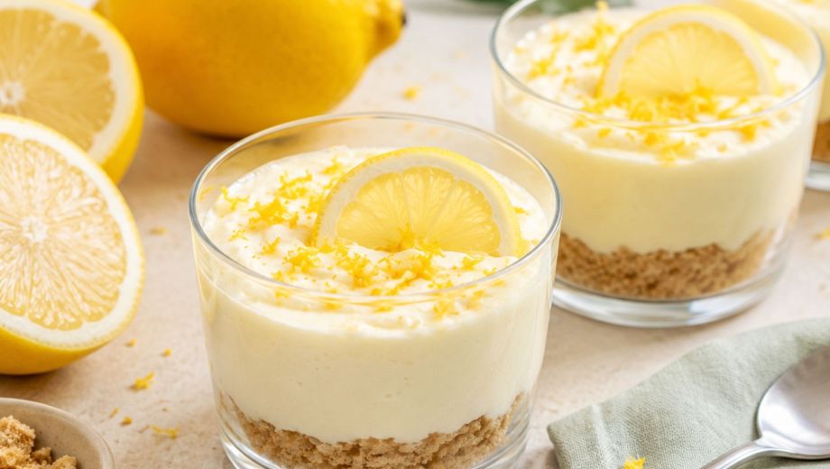 El postre de limón sin horno que se prepara en pocos pasos. Foto ilustrativa.