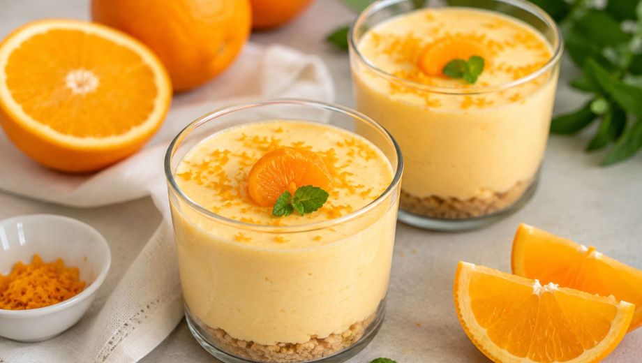 Postre de naranja sin horno: fresco, cremoso y fácil de preparar