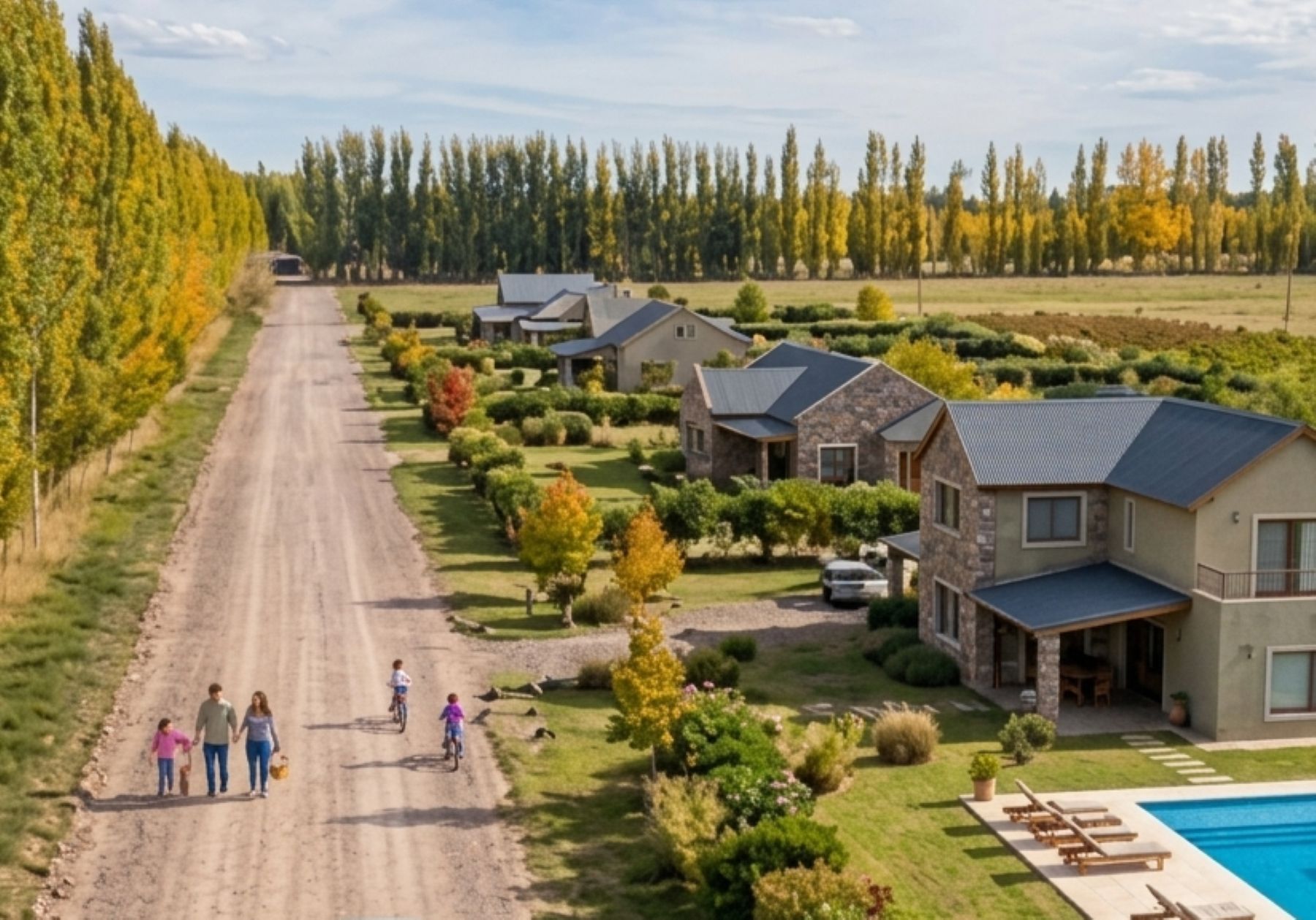Un ecobarrio sustentable entre Roca y Cervantes en la Patagonia